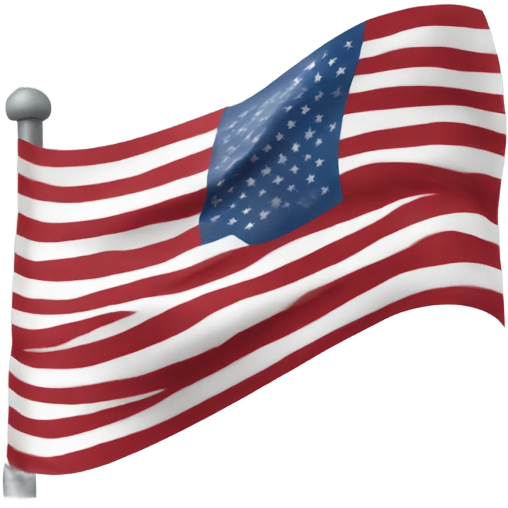 Waving American flag emoji