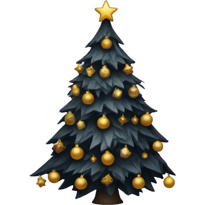 Gothic Christmas tree emoji