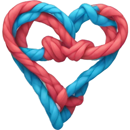 intertwined hearts emoji
