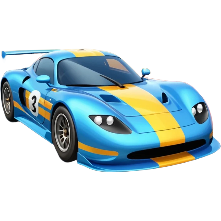race car with track and cool background emoji