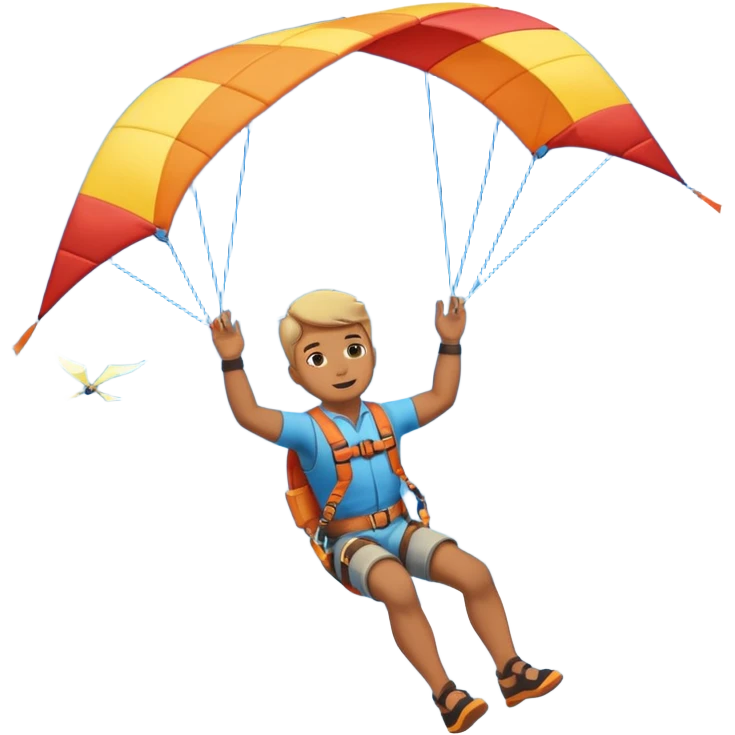 Kiterman haciendo un down loop emoji