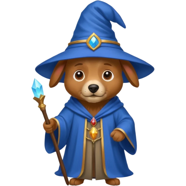Dog wizard emoji