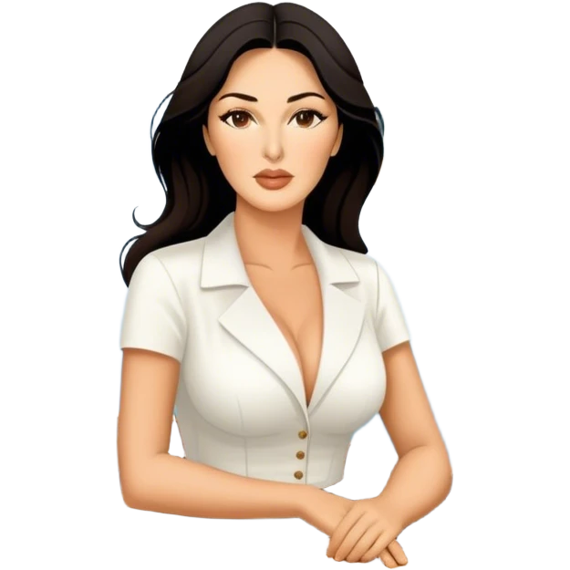 Моника Беллуччи на лодке emoji