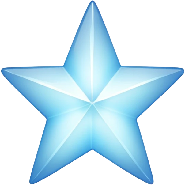 Basic Light blue star emoji
