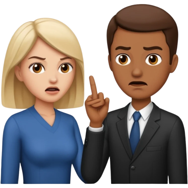 Woman arguing with man  emoji