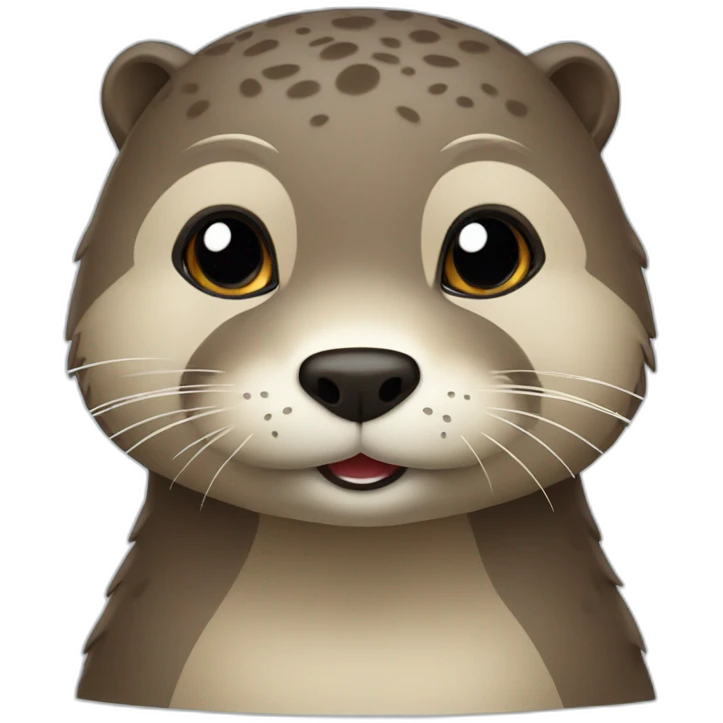 loutre avec oursin  emoji
