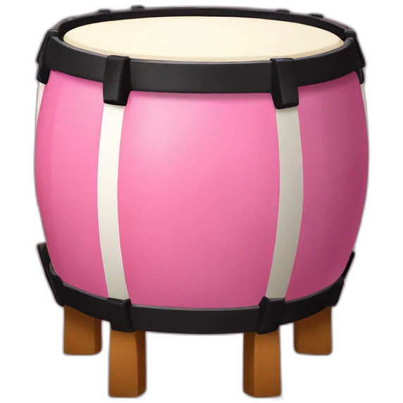 pink taiko drum emoji