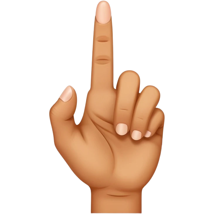Middle finger emoji