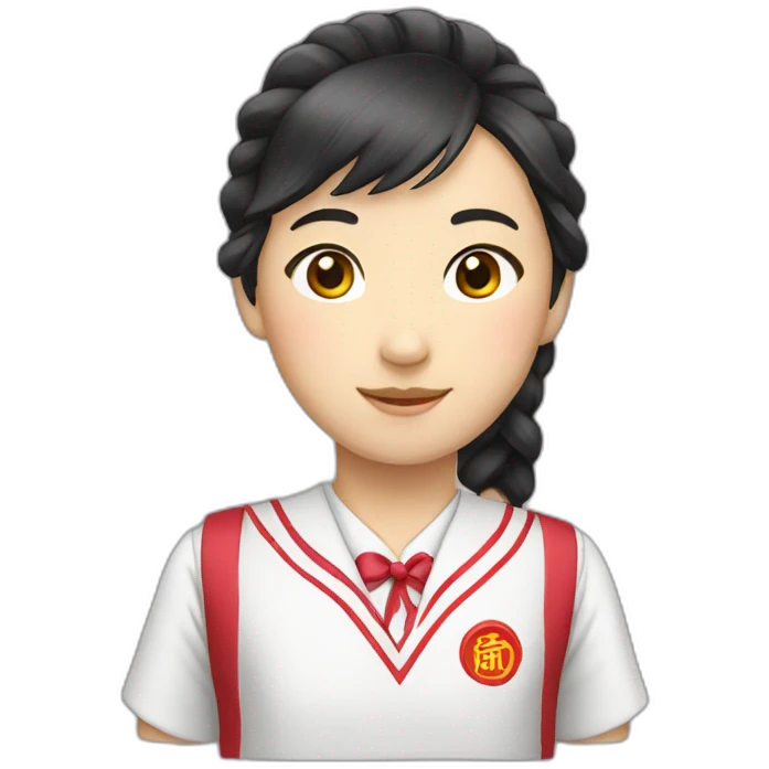 chinese school uniform emoji