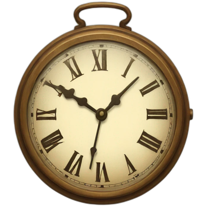 vintage clock emoji
