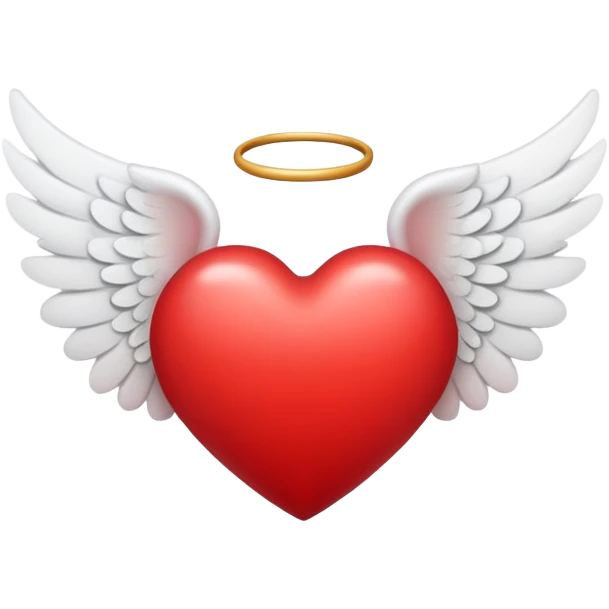 heart with angel wings emoji