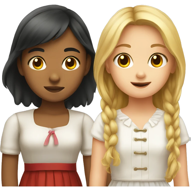 german girl and filipino girl emoji