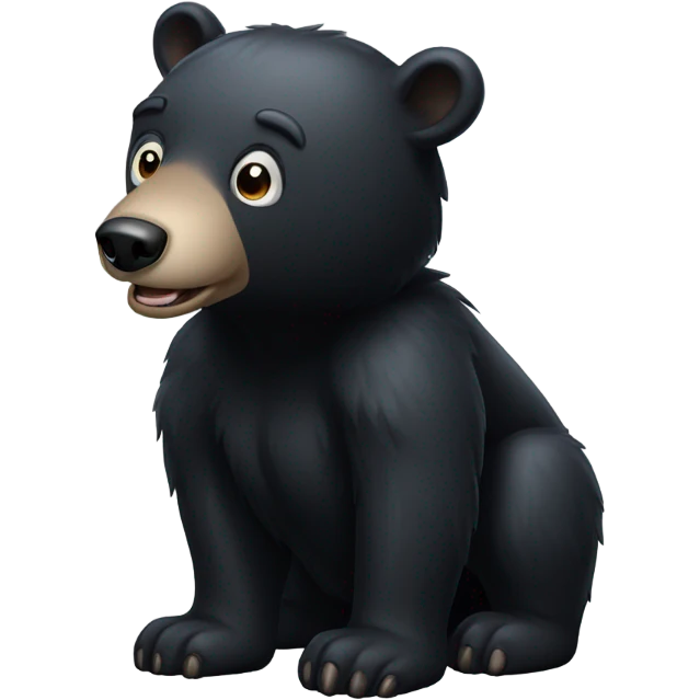 black bear emoji