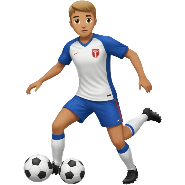 a player Defending against a player  in soccer  emoji