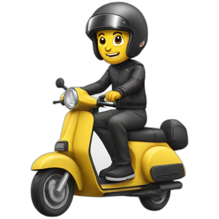 mouche sur un scooter emoji