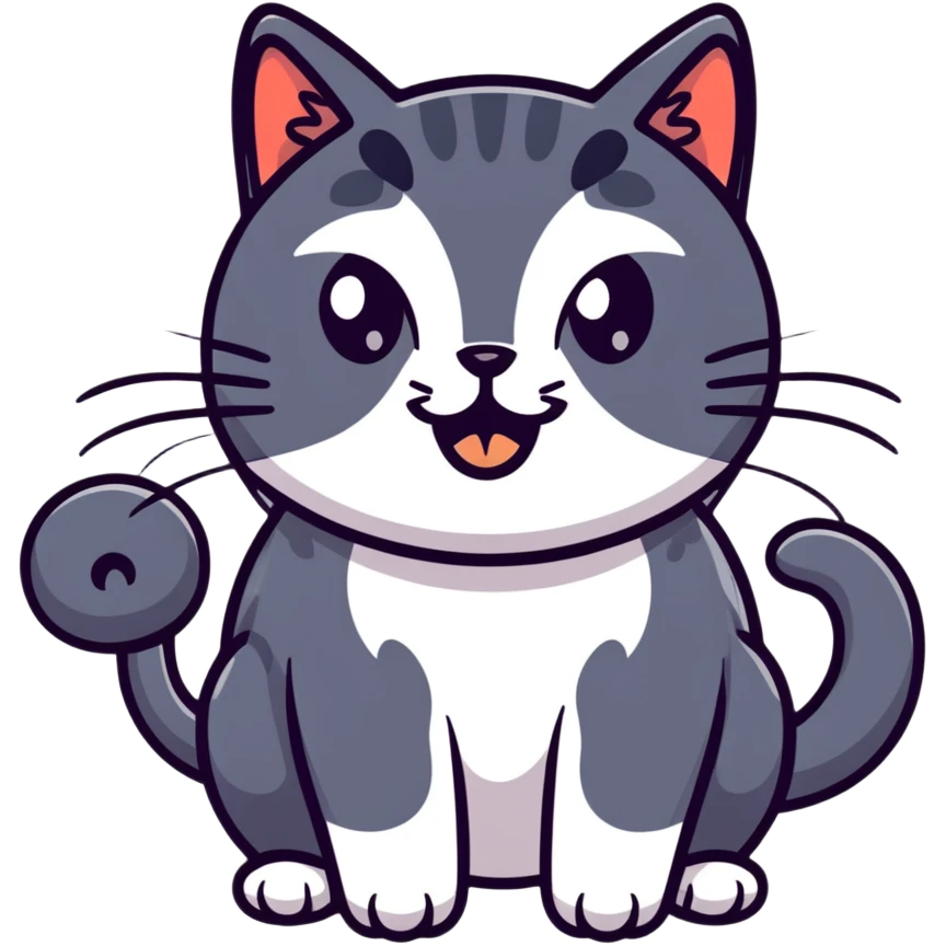 Shocked cat emoji