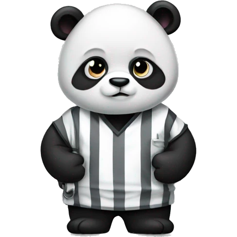 panda in handcuffed wearing prison clothes emoji