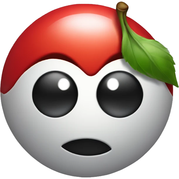 cherrys with the 8ball symbol in it emoji