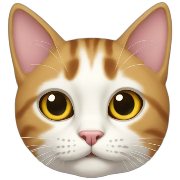 cat whit lends emoji
