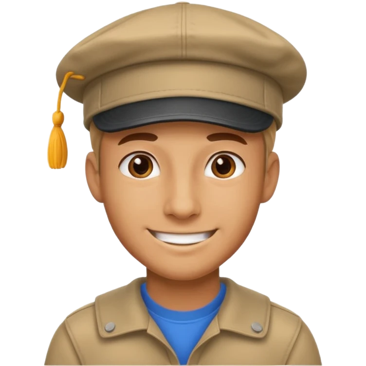 A MOTIVATIONAL GUY WITH A CAP ON emoji