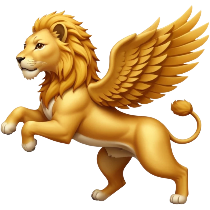 Flying lion  emoji