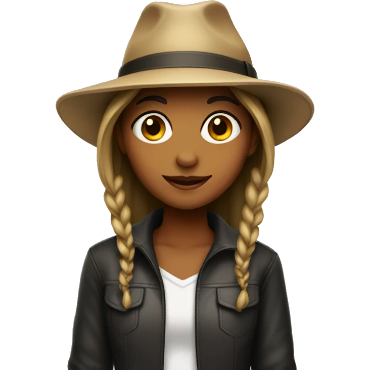 girl with hat emoji