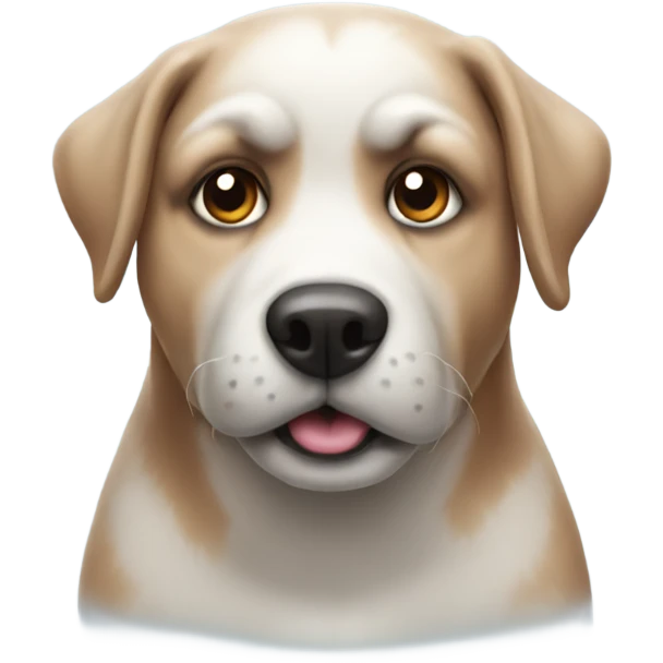 Dog freezing  emoji