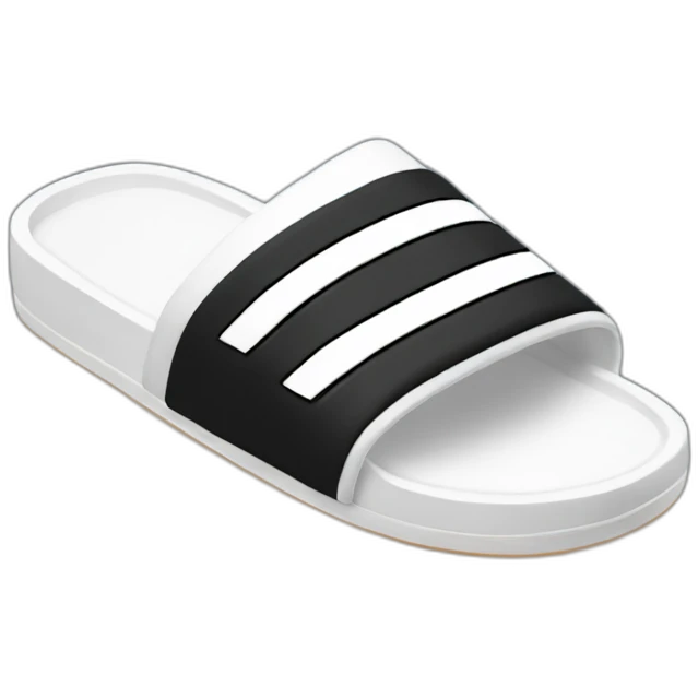 Adidas slippers emoji