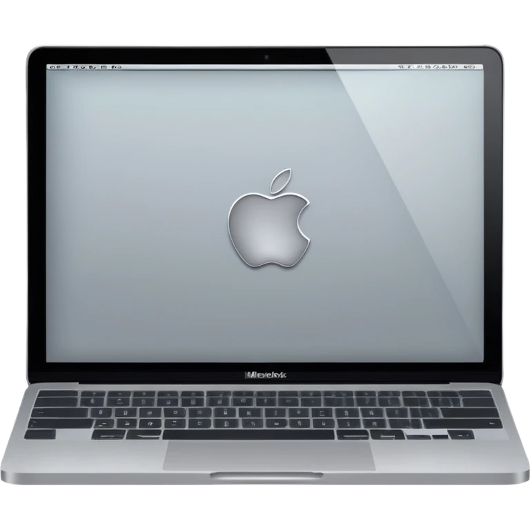 middle gray color macbook emoji