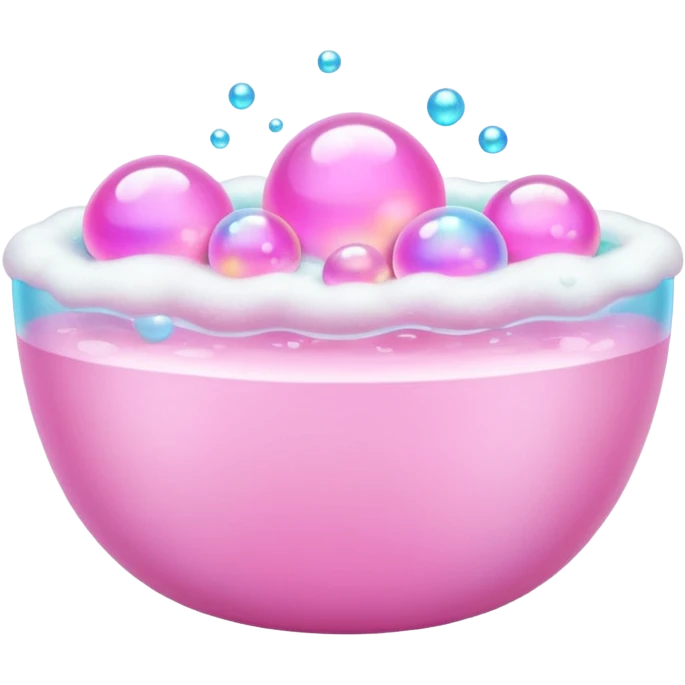 pinkbath  bubbles emoji