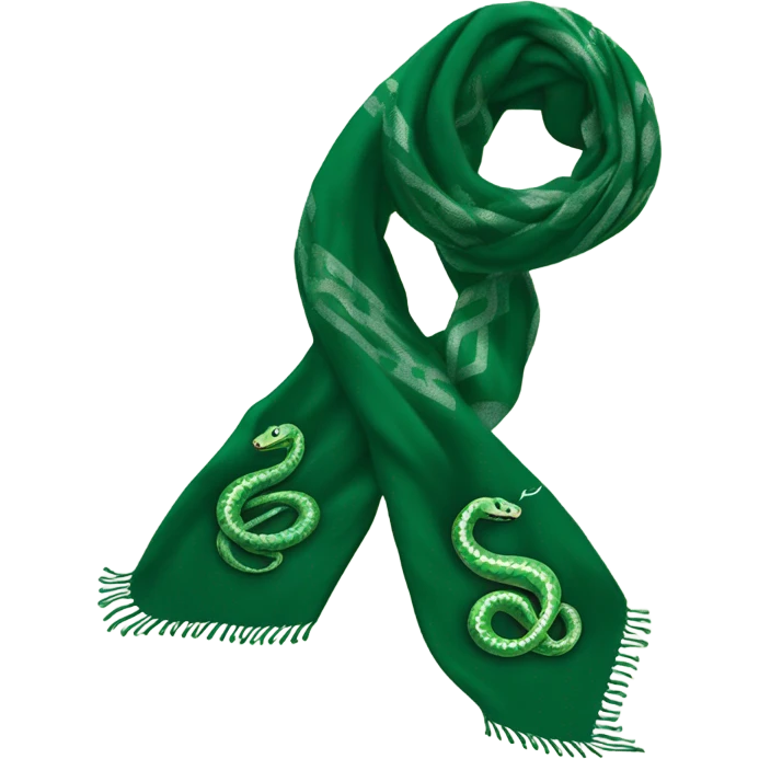 cute Slytherin snake scarf hogwarts emoji