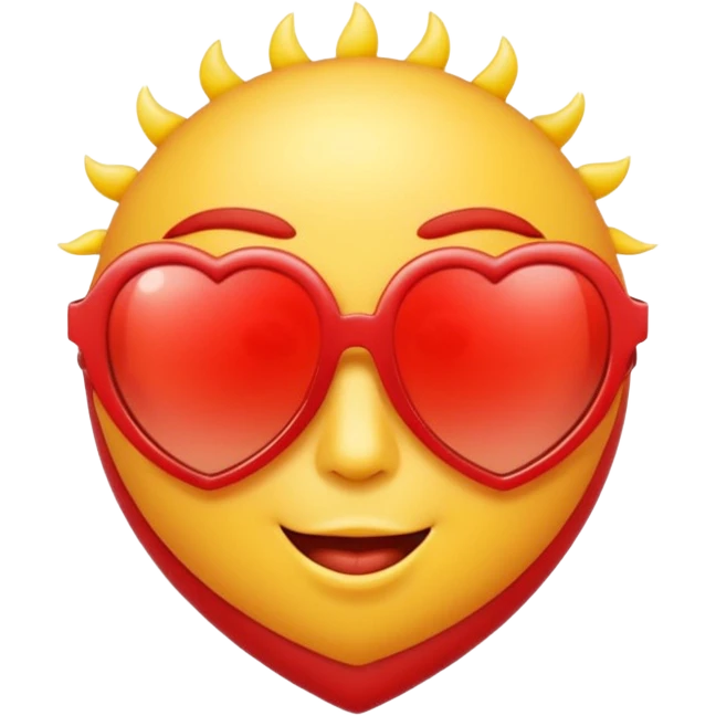 heart with summer sunglasses emoji