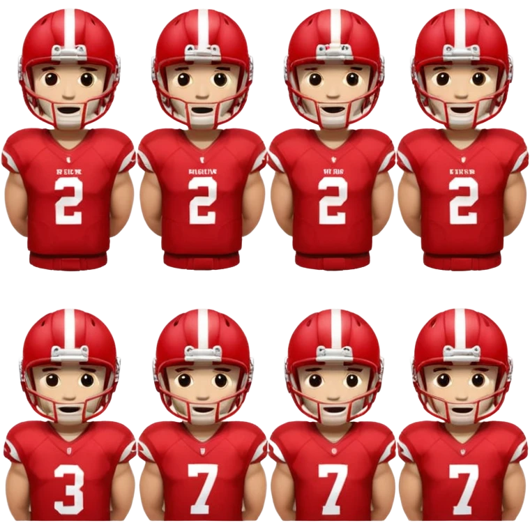 college football players helmets red  emoji