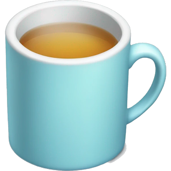Light blue cup of tea  emoji