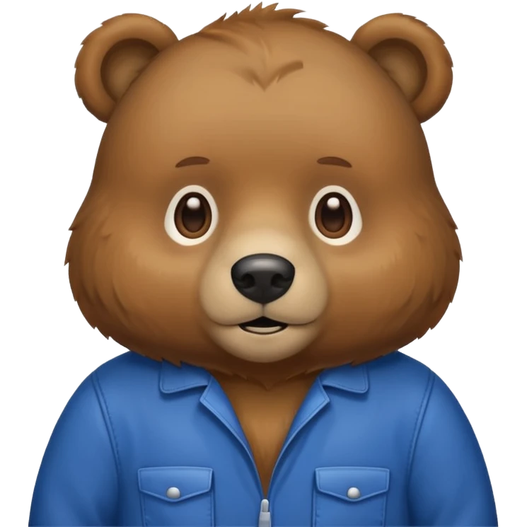 bear in coveralls emoji