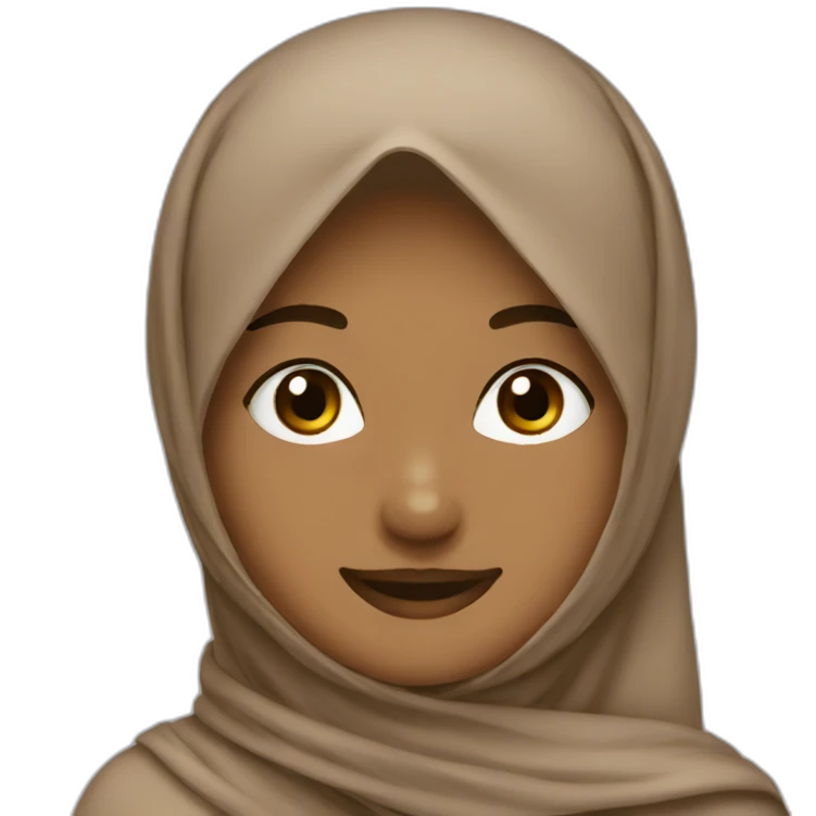 hijab thumbs up brown emoji