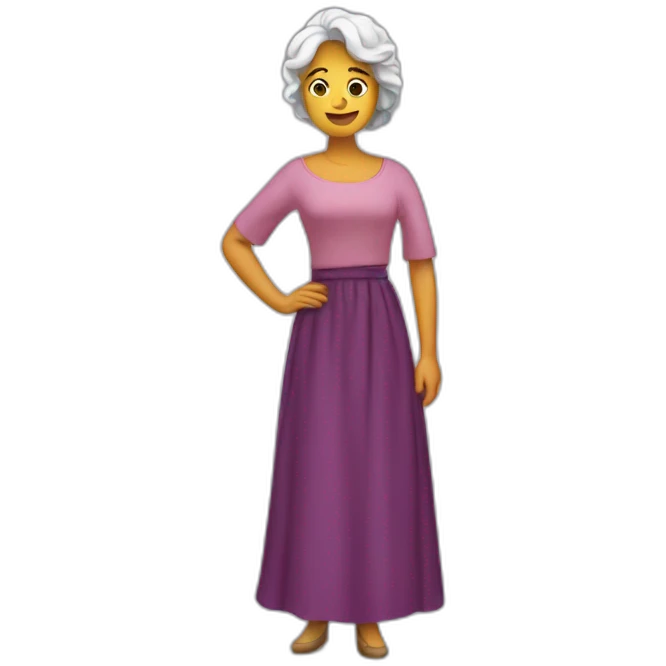 mujer dando un guiño emoji