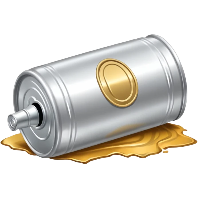 beer can lying on the ground emoji
