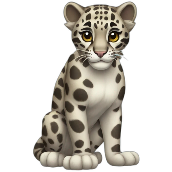 Clouded Leopard Full Body emoji