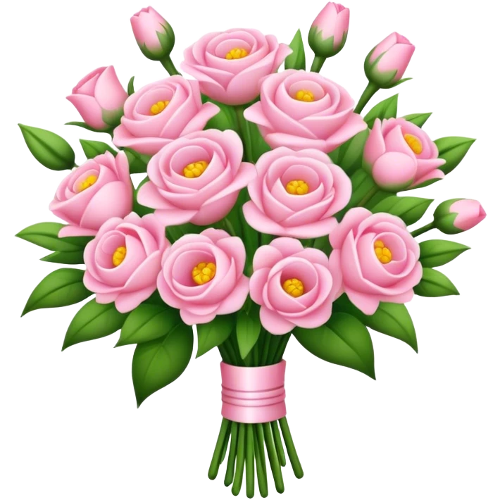 light pink bouquet of flowers  emoji