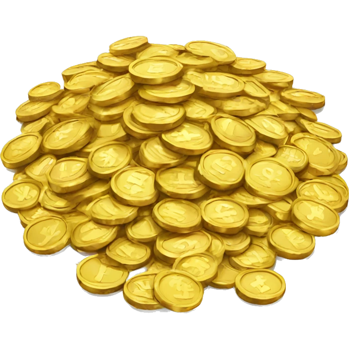 pile of gold coins emoji