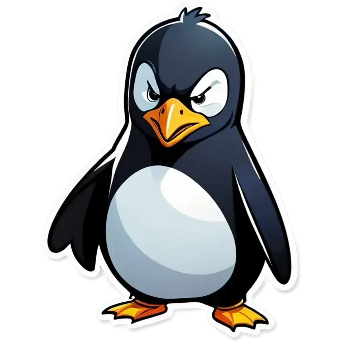 angry penguin emoji