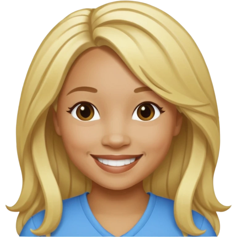 Tameka "Tiny" Cottle with blonde long hair emoji