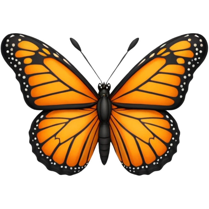 Monarch butterfly emoji