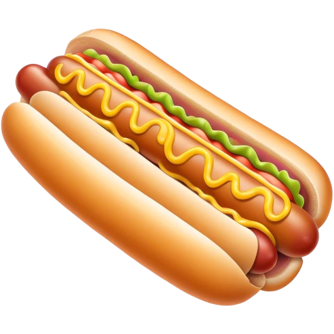 Hot dog emoji