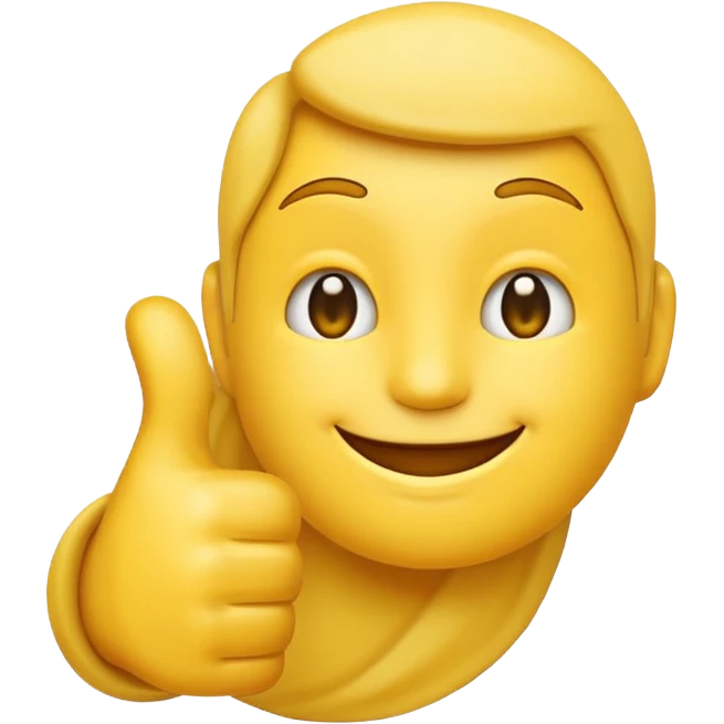 the emoji thumbs up's outline traced with an emoji thumbs up emoji