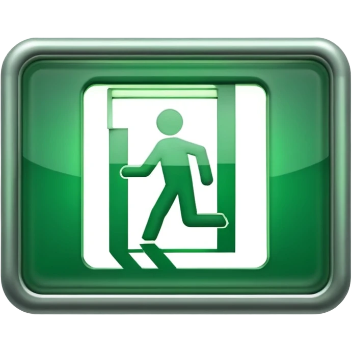 Emergency Exit Symbol emoji