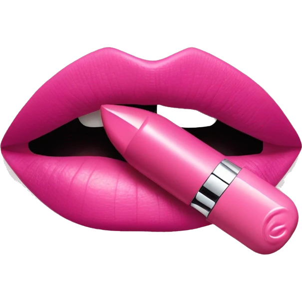 Pink DIOR lipstick emoji