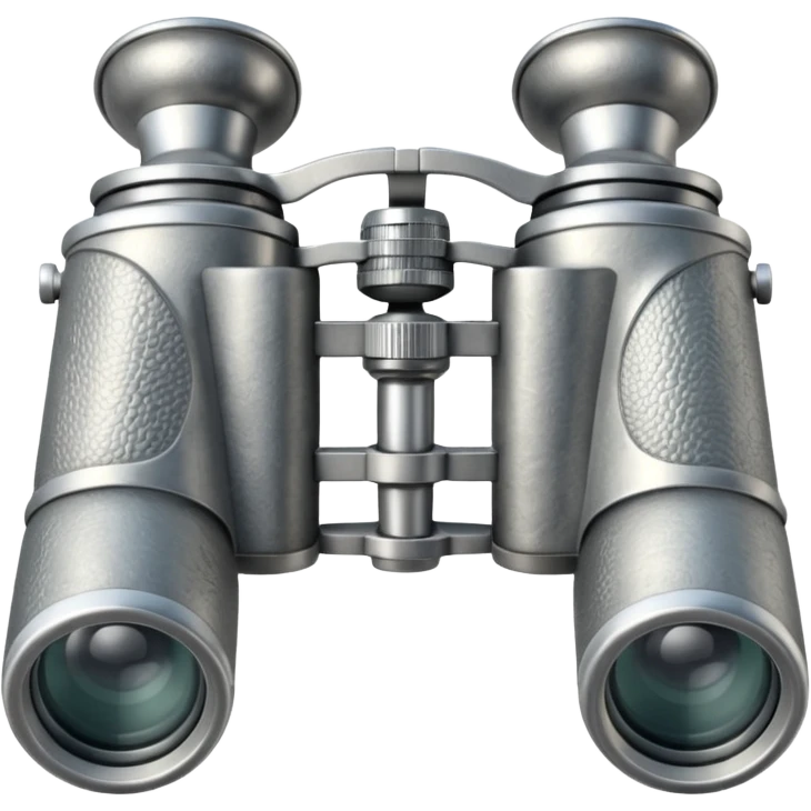 silver binoculars vintage emoji