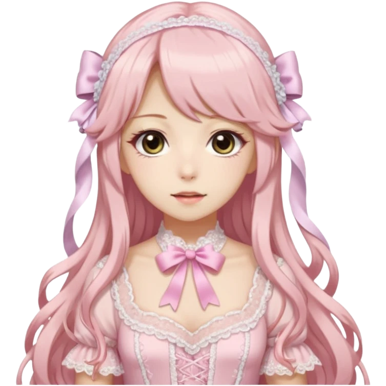 Light Pink Hime Gyaru Girl emoji